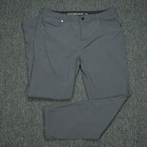 Western Rise Pants Mens 36x32 Gray Evolution Chino Five Pocket‎ Stretch